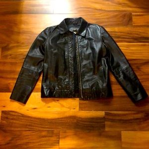 Banana Republic Black leather jacket